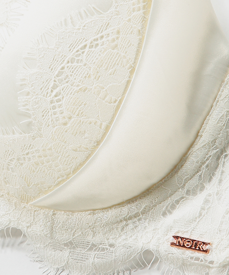 Soutien-gorge rembourré à armatures Hannako, Blanc