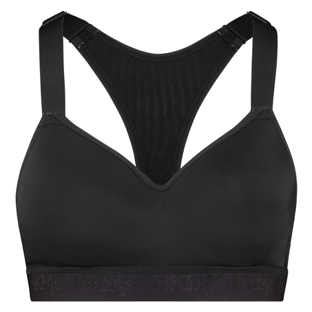 HKMX Soutien-gorge de sport The All Star Maintien niveau 2, Noir