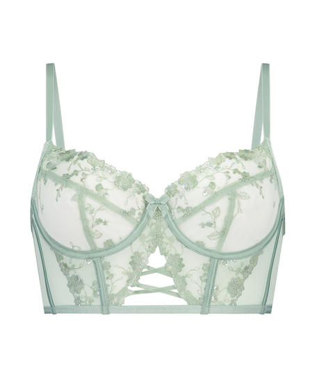 Soutien-gorge longline à armatures non préformé Lillia, Vert