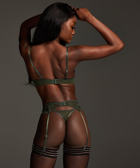 Porte jarretelle Anna, Vert