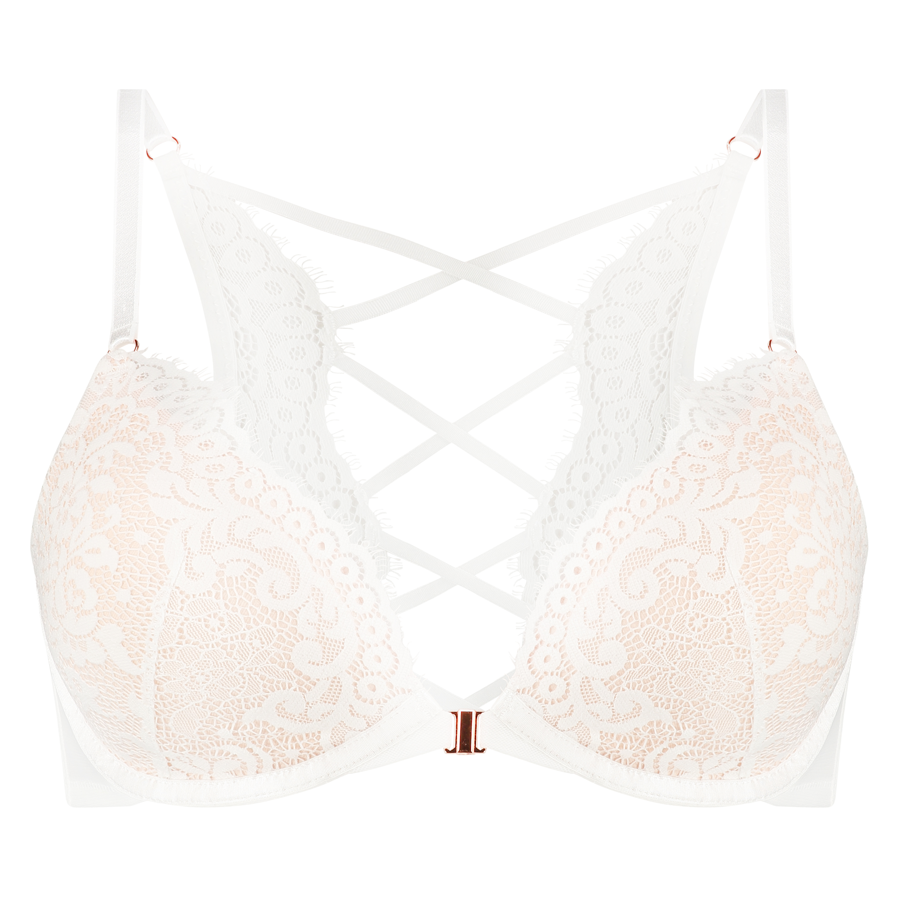 Soutien-gorge à armatures préformé push-up Cardi, Blanc, main