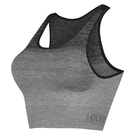 Soutien-gorge de sport HKMX Highneck Level 2 ombre, Gris