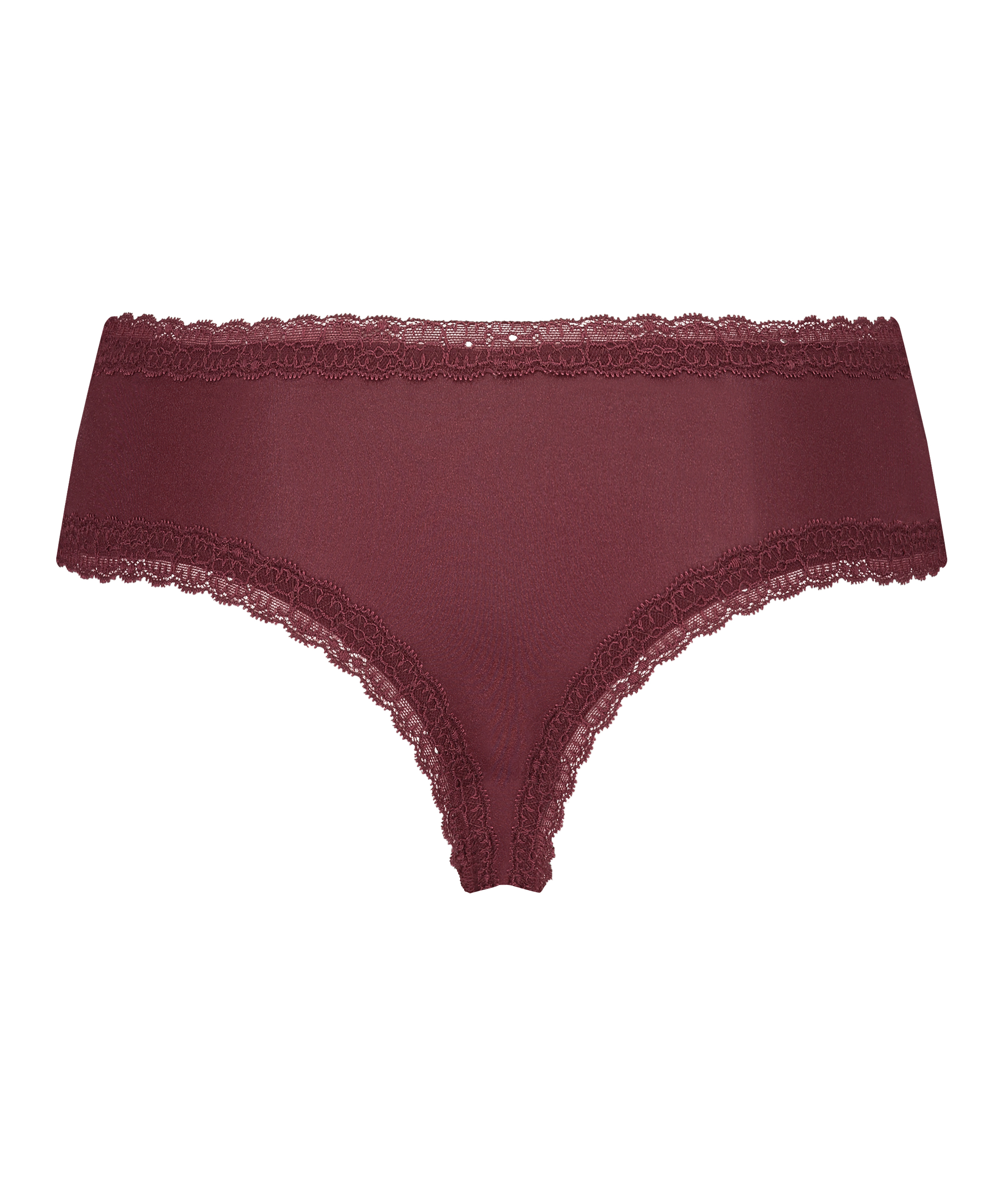 Slip brésilien en forme de V Vixen, Rouge, main