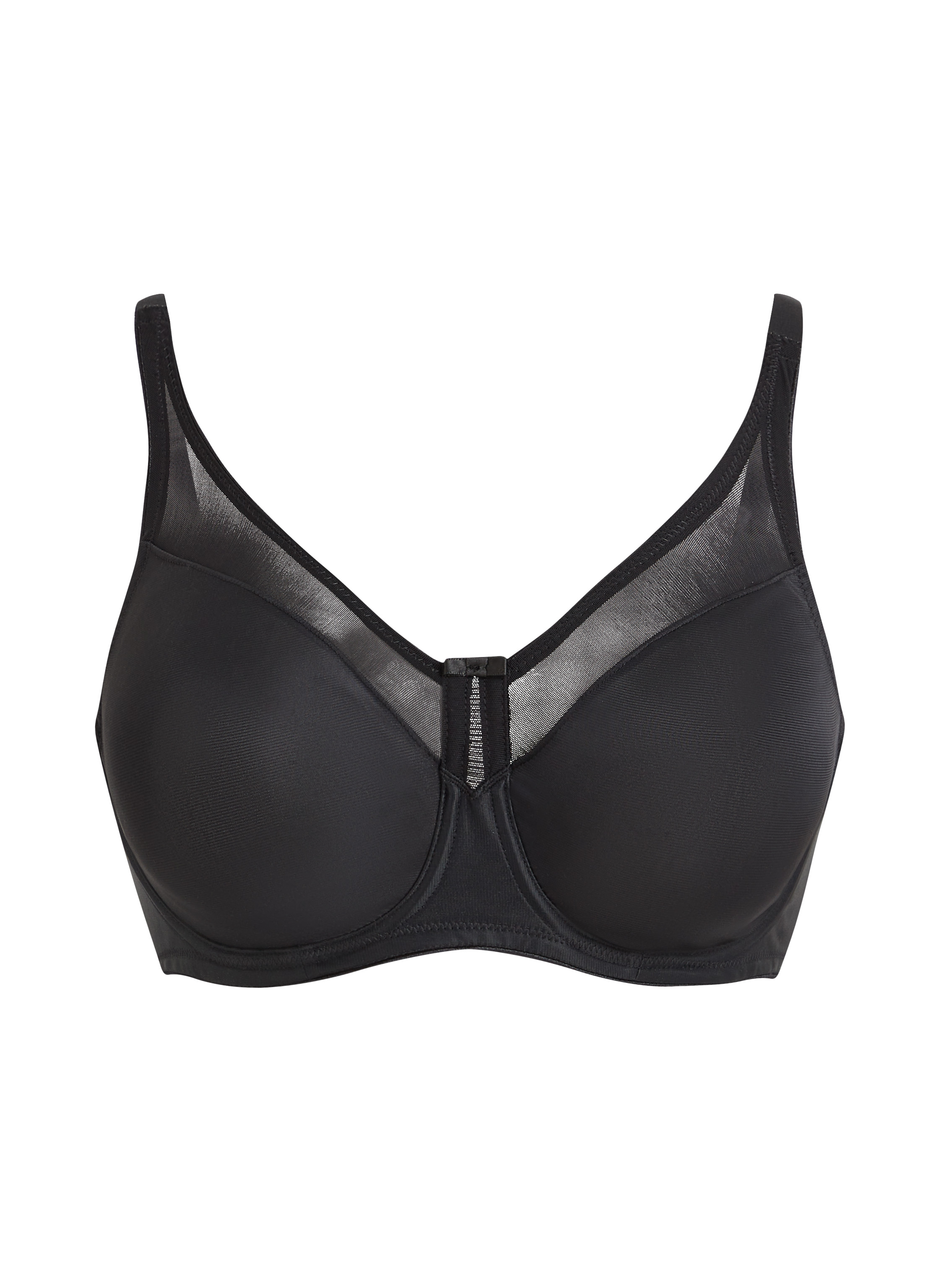 Soutien-gorge à armatures non-préformé minimiseur Nina, Noir, main