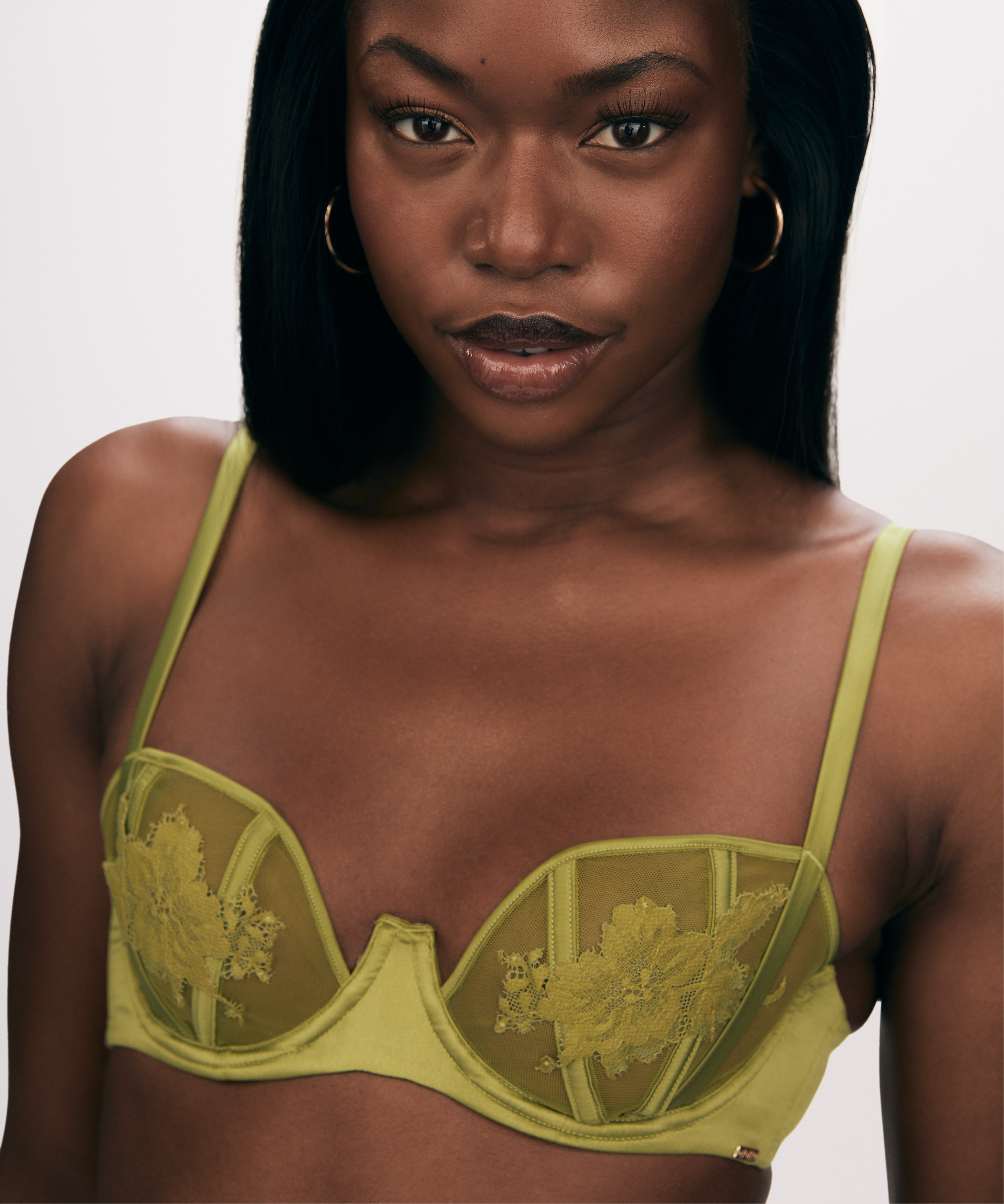 Soutien-gorge à armatures non-préformé Ember, Vert, main