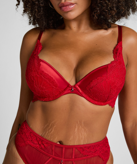 Soutien-gorge à armatures maximiseur préformé Whitney, Rouge