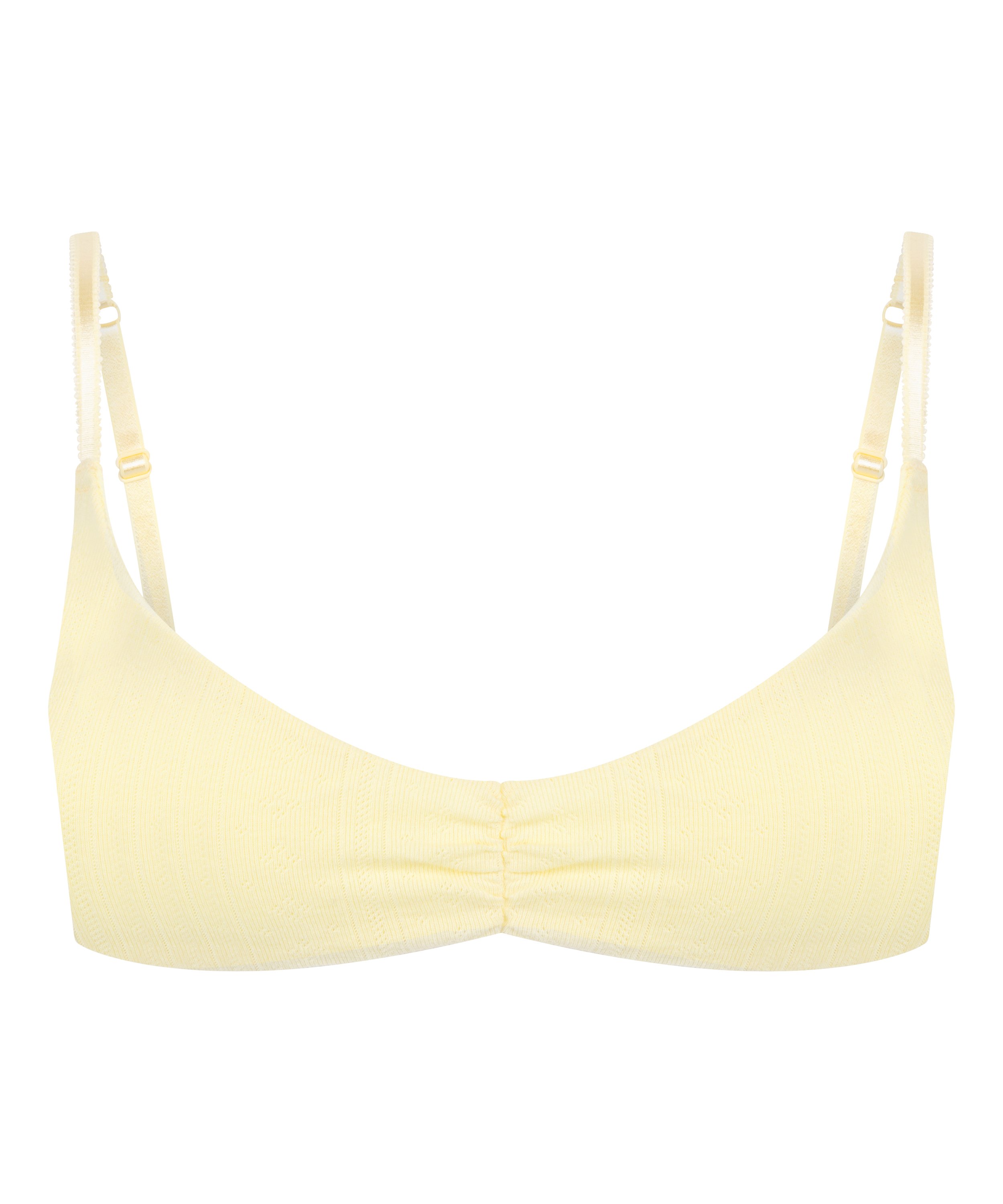 Brassi&egrave;re Pointelle, Jaune, main