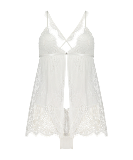 Baby-doll Bridal Lace, Blanc