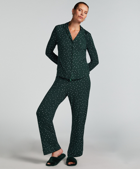 Pantalon de pyjama Jersey, Vert