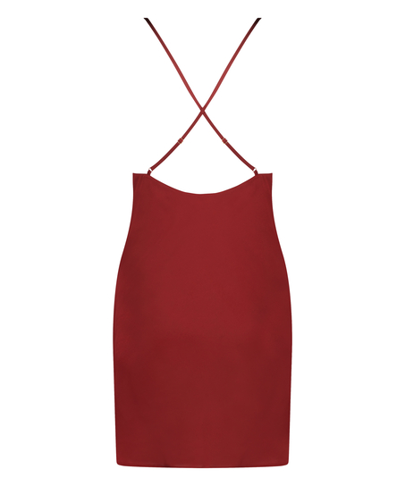 Déshabillé en satin Zara, Rouge