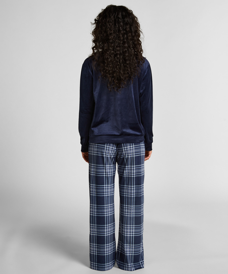 Ensemble pyjama Velours, Bleu