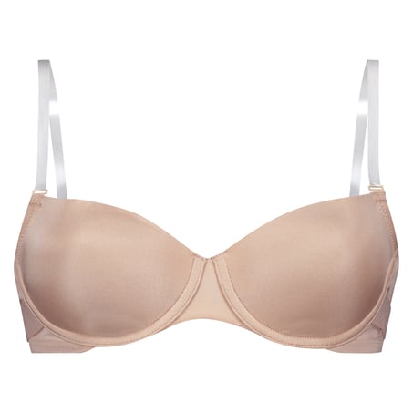Soutien-gorge à armatures préformé Transparent Back, Beige