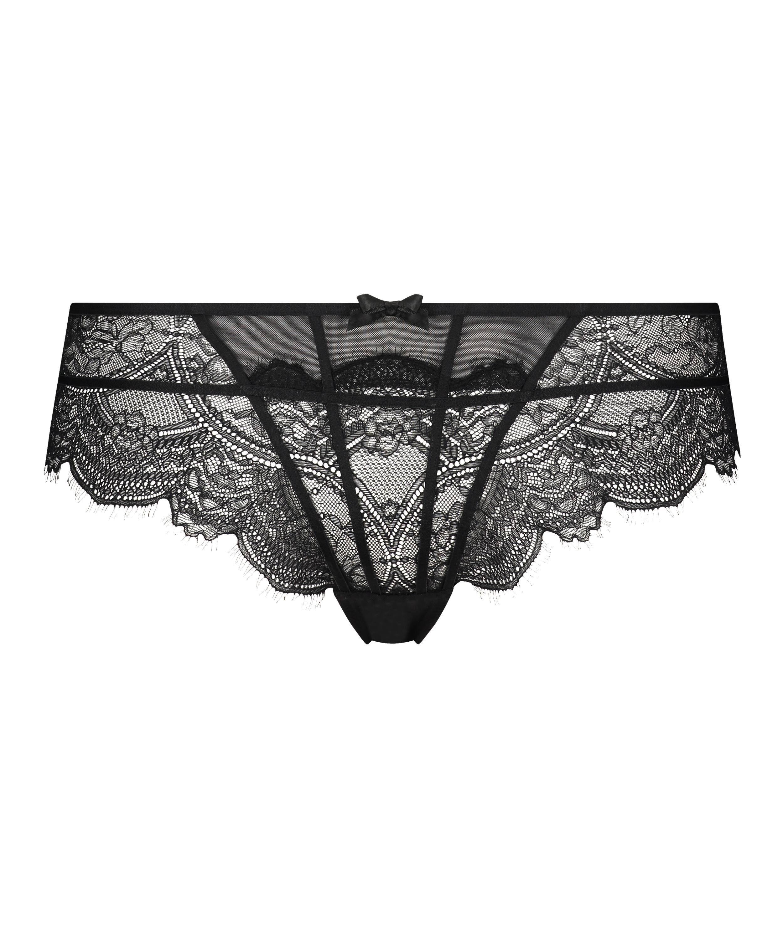 Slip brésilien Lillie Curvy, Noir Slip brésilien Lillie Curvy, Noir