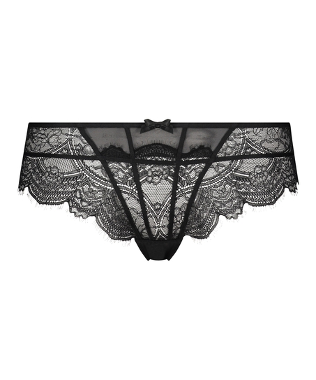 Slip brésilien Lillie Curvy, Noir