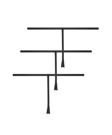 Lot de 3 strings invisibles, Noir