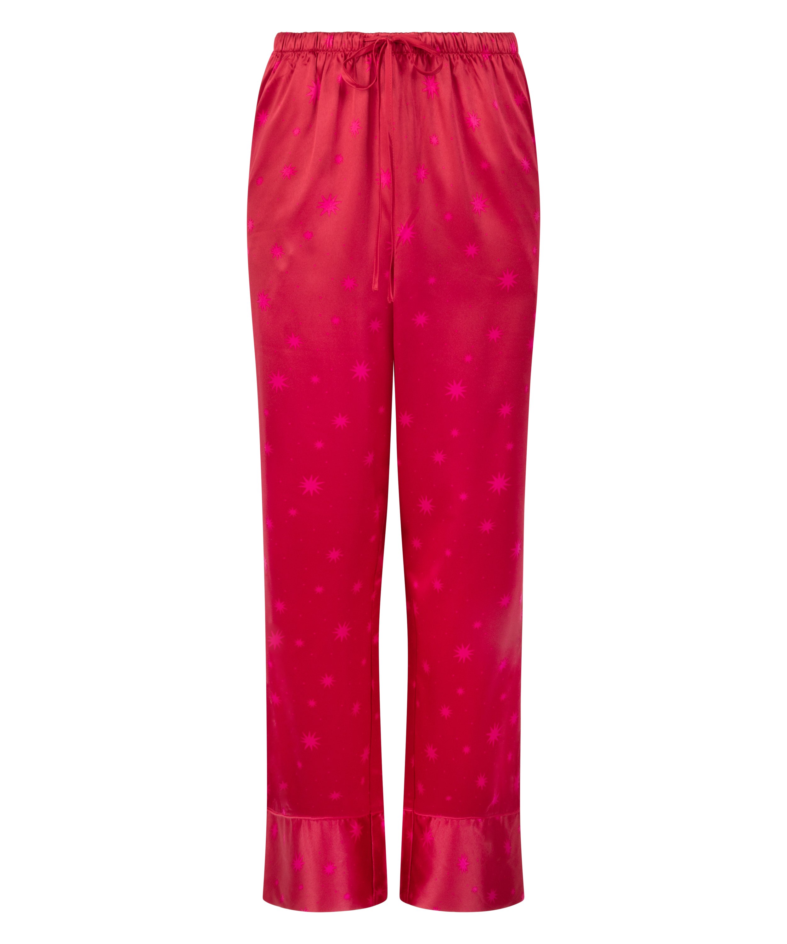 Pantalon Satin, Rouge, main