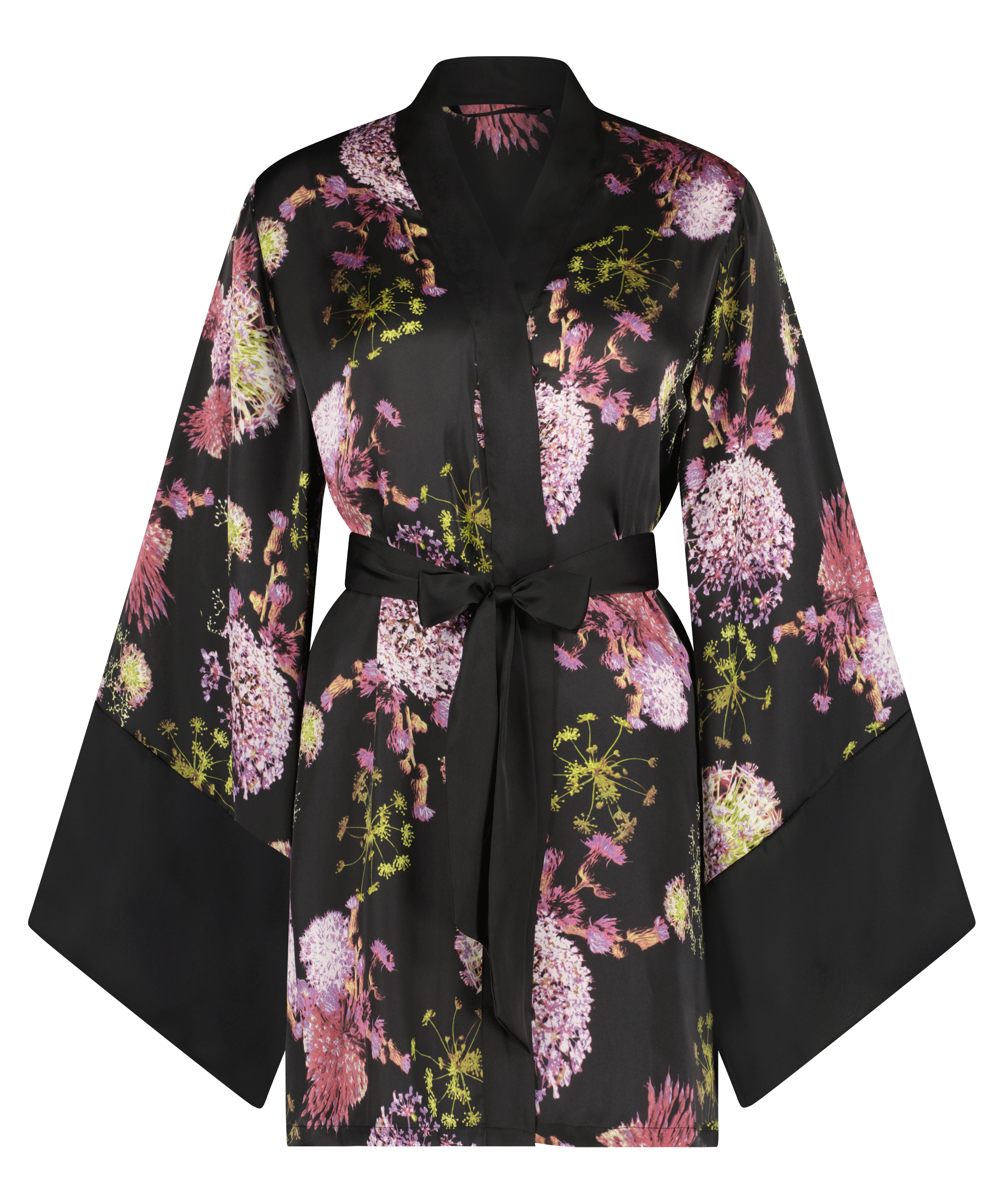 Kimono Satin, Noir, main