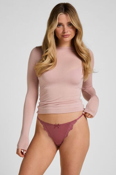 Hunkemöller Culotte Brésilienne Highleg Pamela Violet Hunkemöller Culotte Brésilienne Highleg Pamela Violet