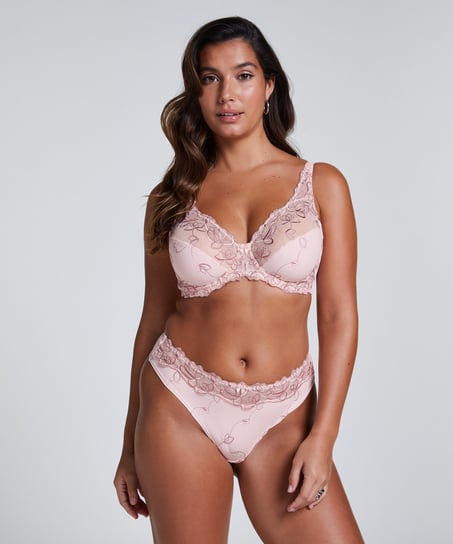 Slip br&eacute;silien Diva, Rose