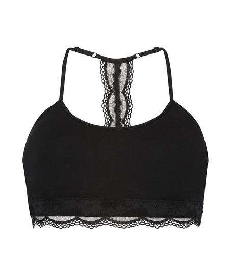 Brassière sans couture Marine, Noir