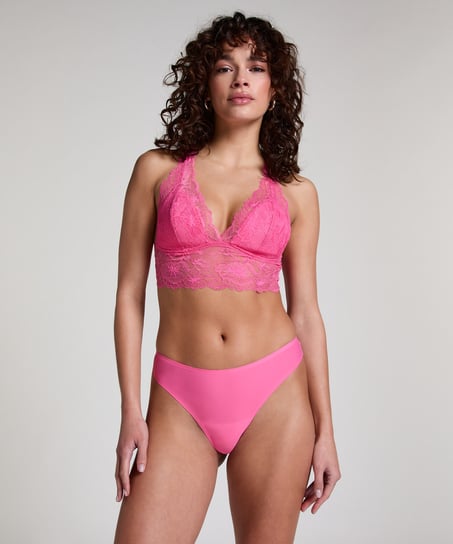 Invisible string Lace Back, Rose