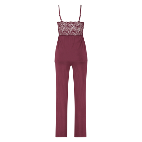 Tenue de pyjama Vera Lace, Rouge