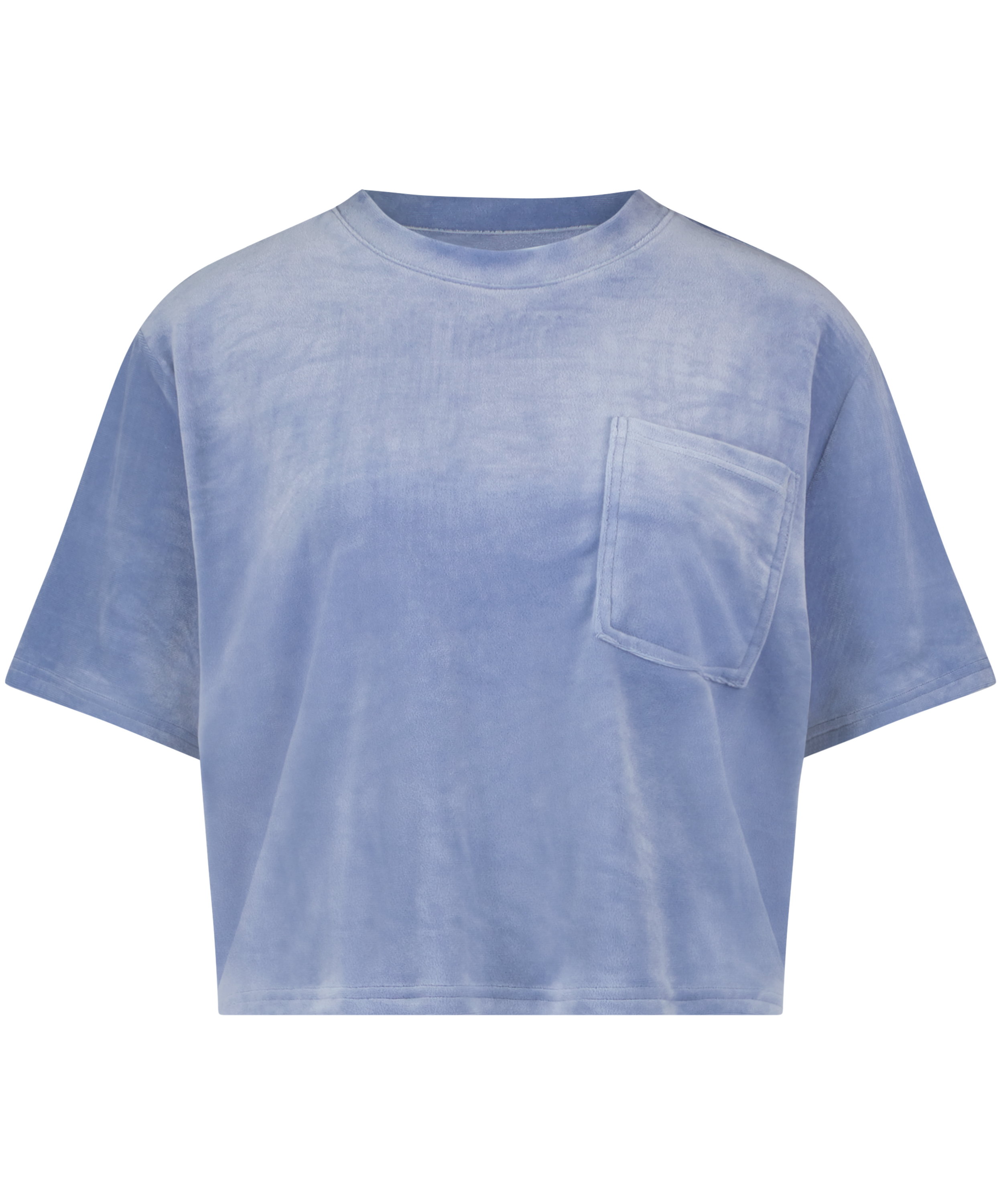 Top Velours Pocket, Bleu, main