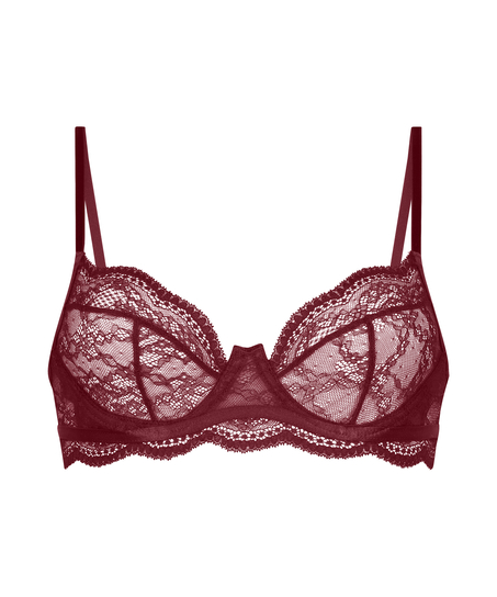 Soutien-gorge non-rembourr&eacute; &agrave; armatures Isabelle, Rouge
