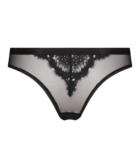 Slip brésilien Amelie, Noir