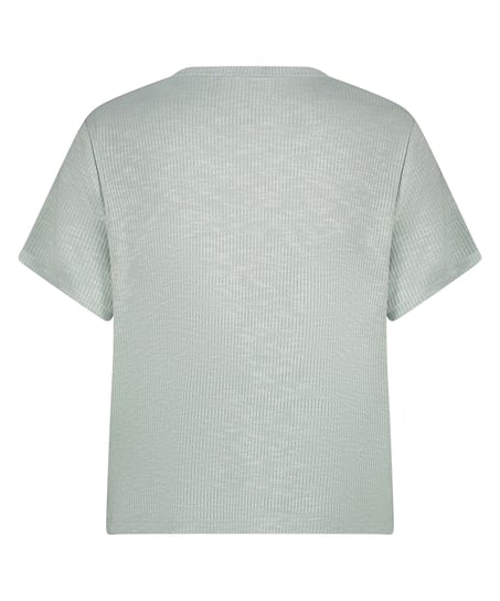 Top manches courtes Rib, Vert