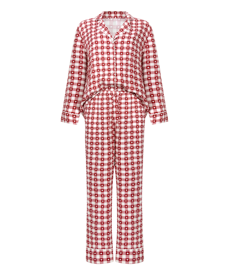 Pyjama en sergé, Rouge
