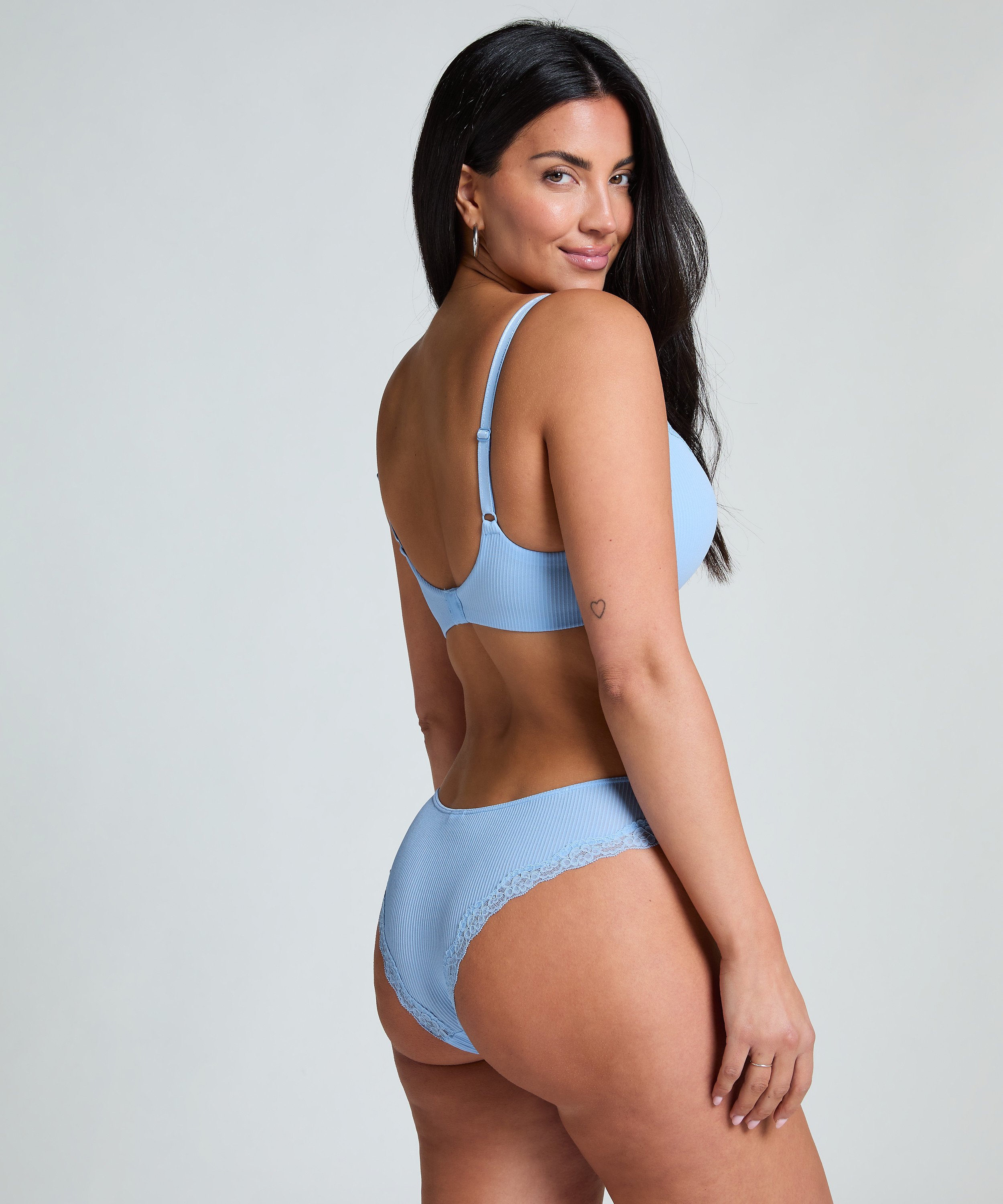 Soutien-gorge sans armatures préformé Lola, Bleu, main