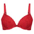 Soutien-gorge à armatures préformé push-up Maya, Rouge
