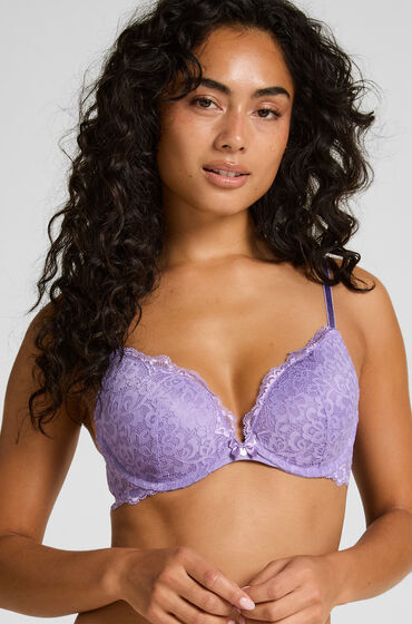 Hunkemöller Soutien-gorge à armatures préformé push-up Marine Violet Hunkemöller Soutien-gorge à armatures préformé push-up Marine Violet