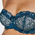 Soutien-gorge à armatures préformé sans bretelles Latrice, Bleu