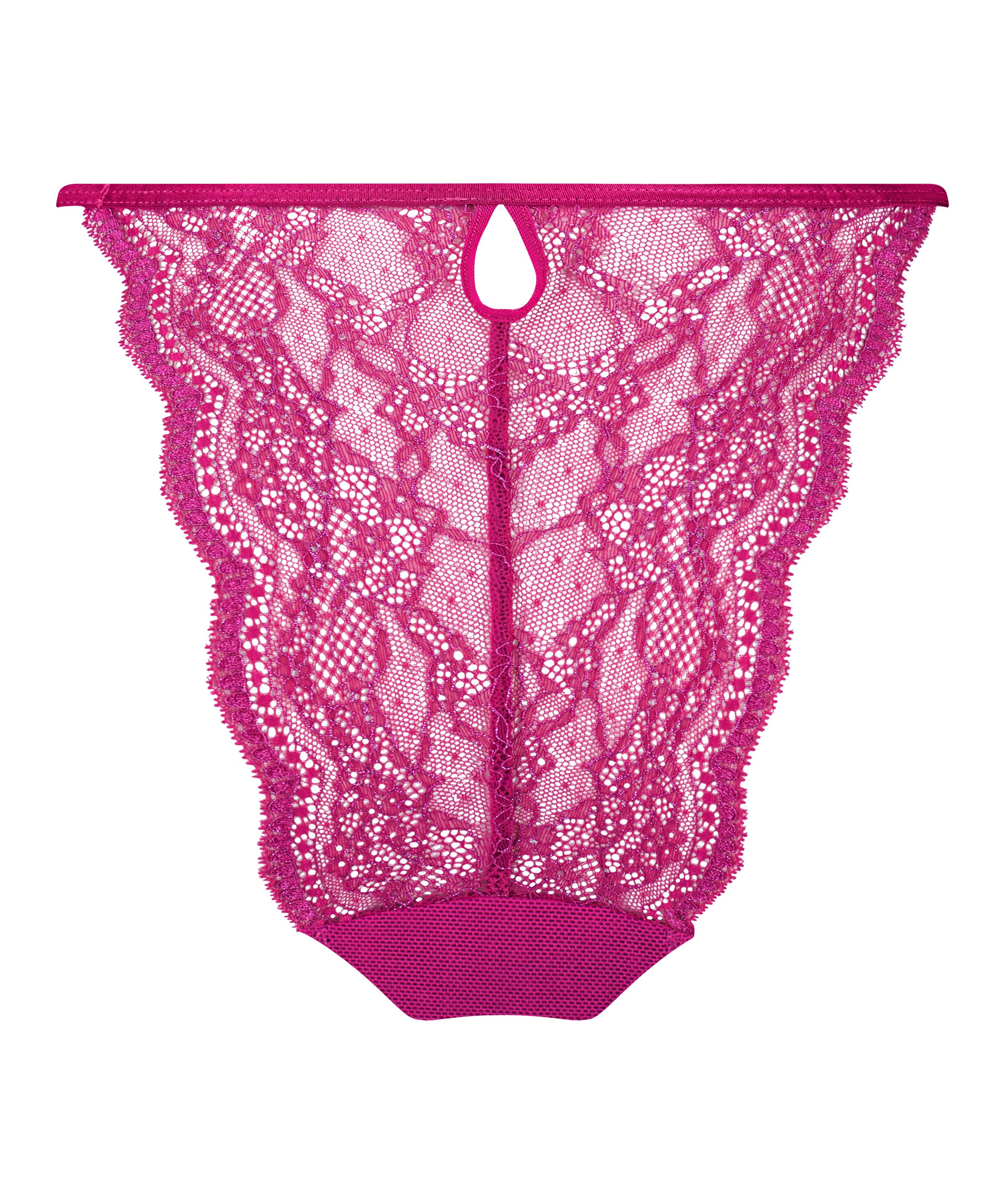 Slip brésilien Isabelle Sparkle, Rose, main