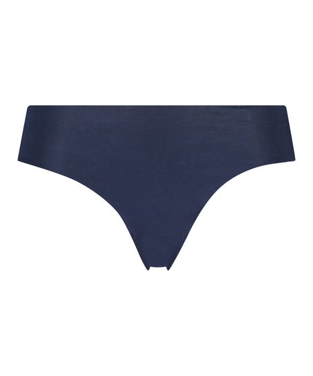 Slip invisible en coton, Bleu