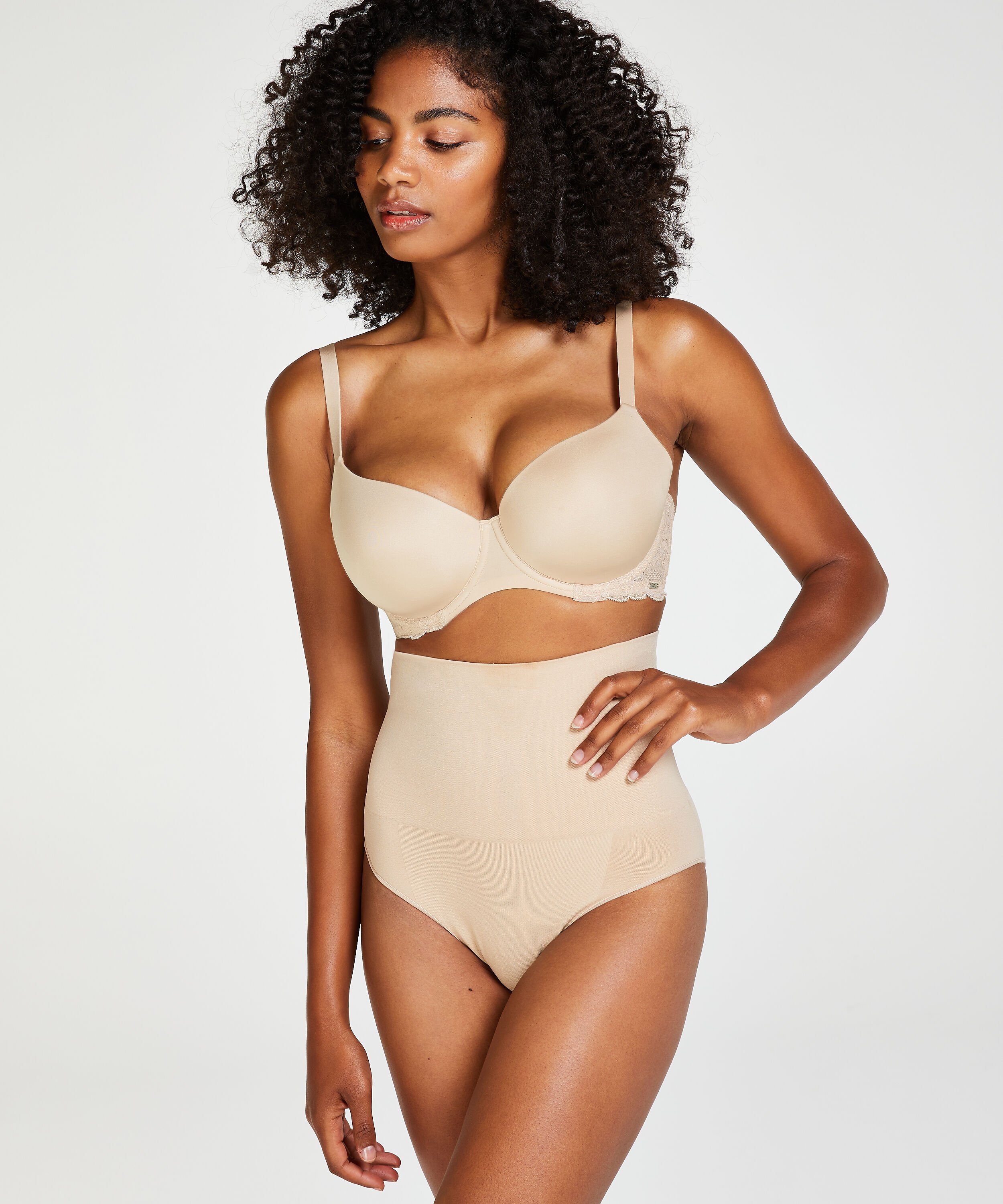 Slip raffermissant taille haute, Beige Slip raffermissant taille haute, Beige