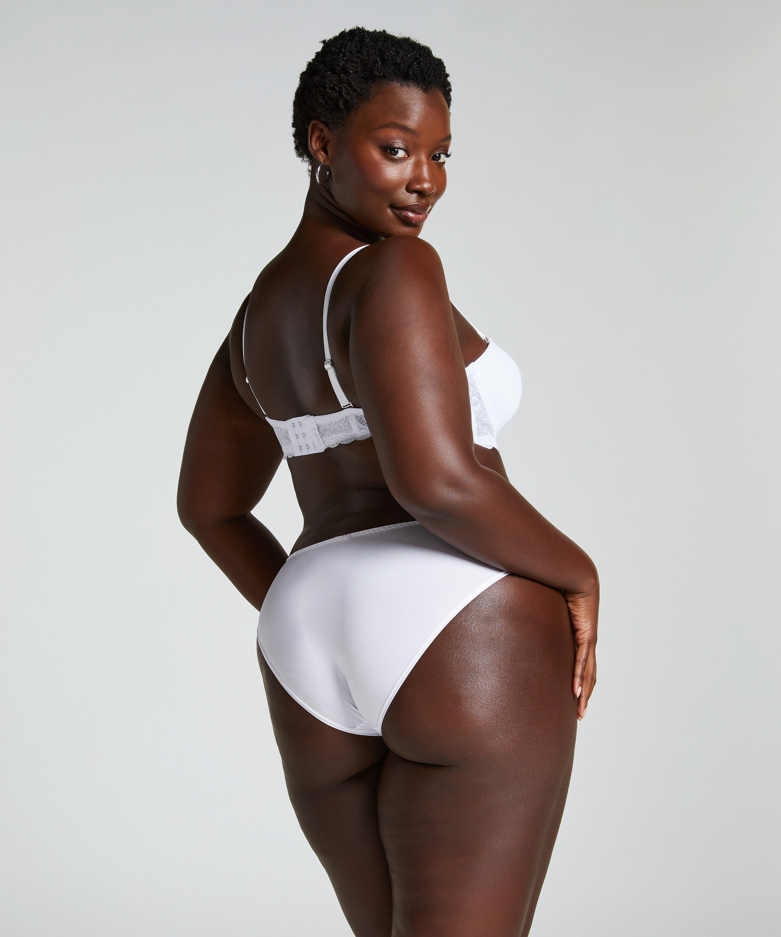 Soutien-gorge à armatures préformé sans bretelles Angie, Blanc, main