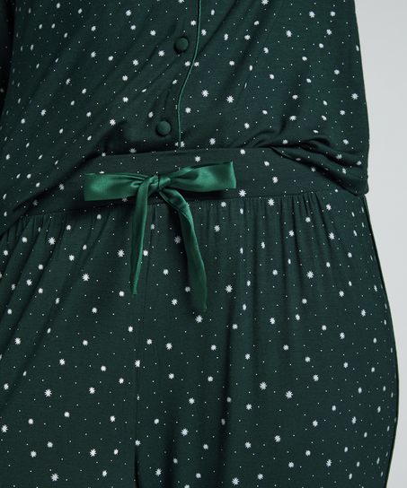 Pantalon de pyjama Jersey, Vert