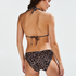 Haut de bikini Triangle Leopard, Beige