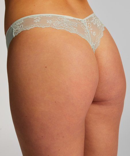 Invisible string Lace Back, Vert