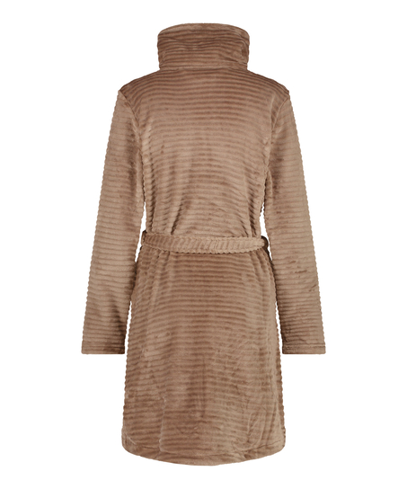 Peignoir Zip Fleece, Gris