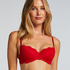Soutien-gorge à armatures préformé Teddy, Rouge