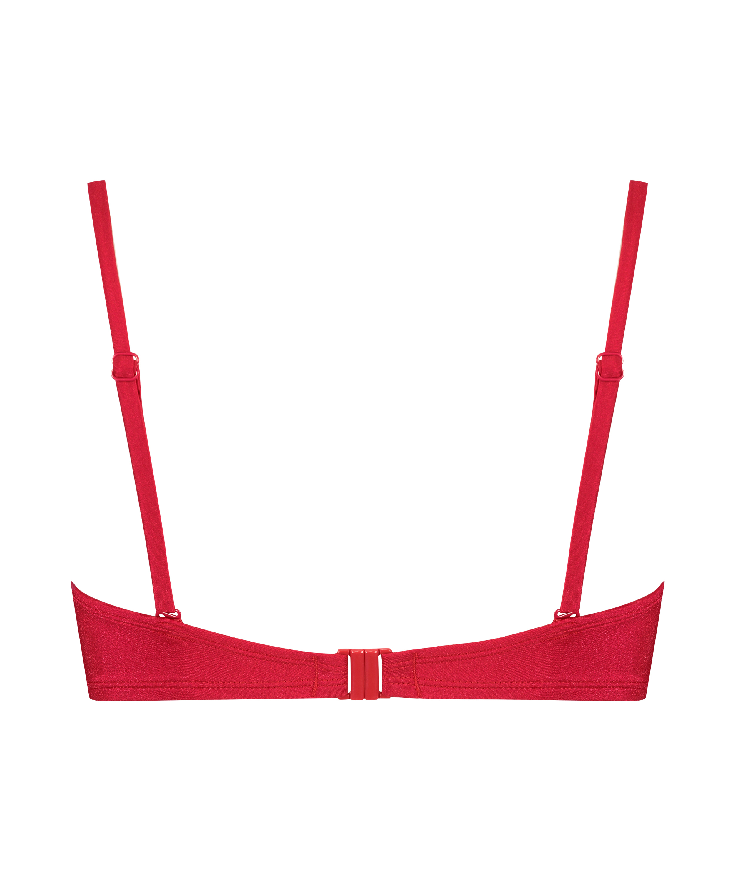 Haut de maillot de bain push-up rembourré à armatures Lola, Rouge, main
