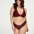 Slip brésilien jambe haute, Rouge