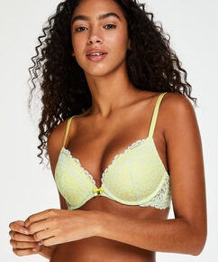 Soutien-gorge &agrave; armatures pr&eacute;form&eacute; push-up Marina, Vert