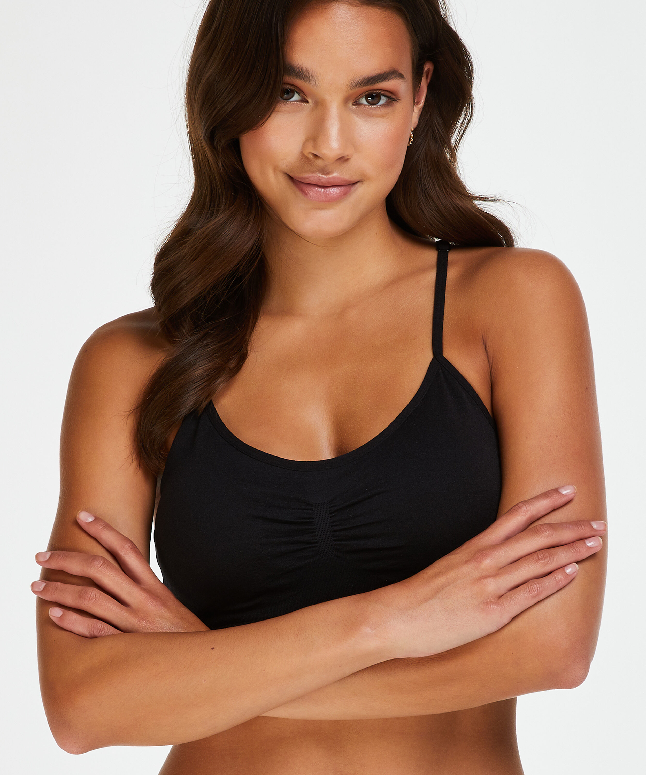Brassière sans coutures Marine, Noir
