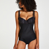 Body sculptante en dentelle scuba - Level 3, Noir