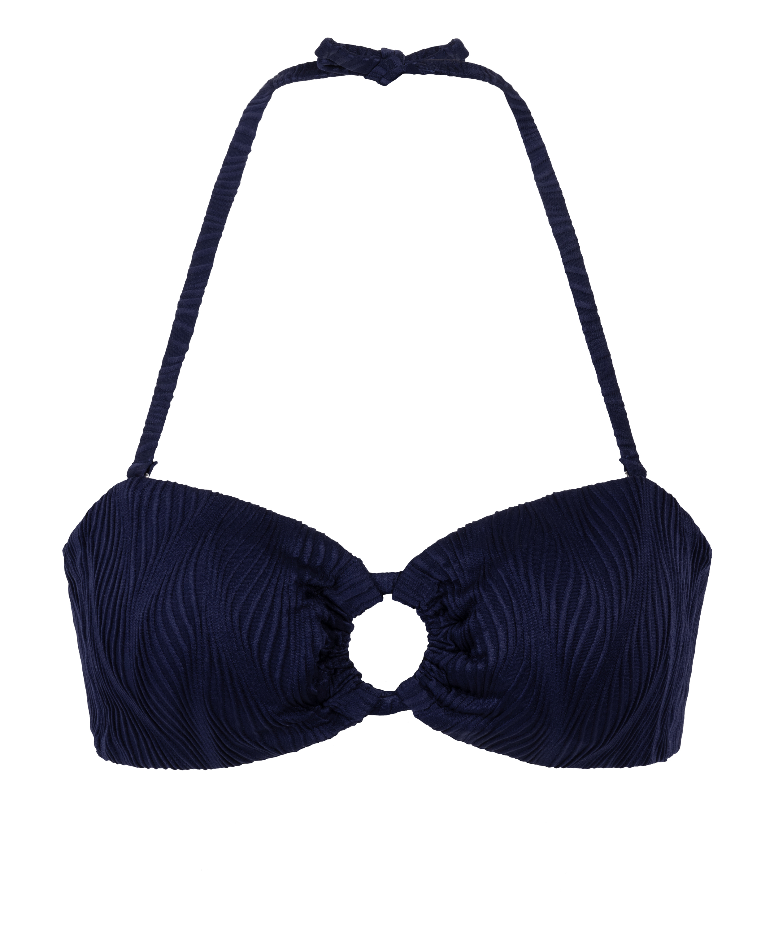 Haut de bikini bandeau Cozumel, Bleu, main